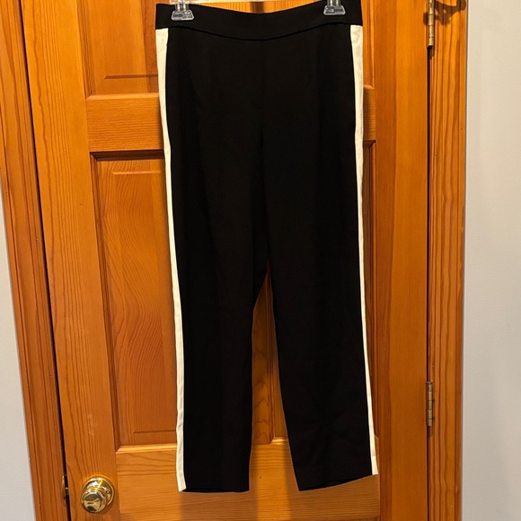 Babaton Aritzia Conan Black Side Stripe Tuxedo Crepe Ankle Trouser Pants Size 6 - Picture 3 of 7